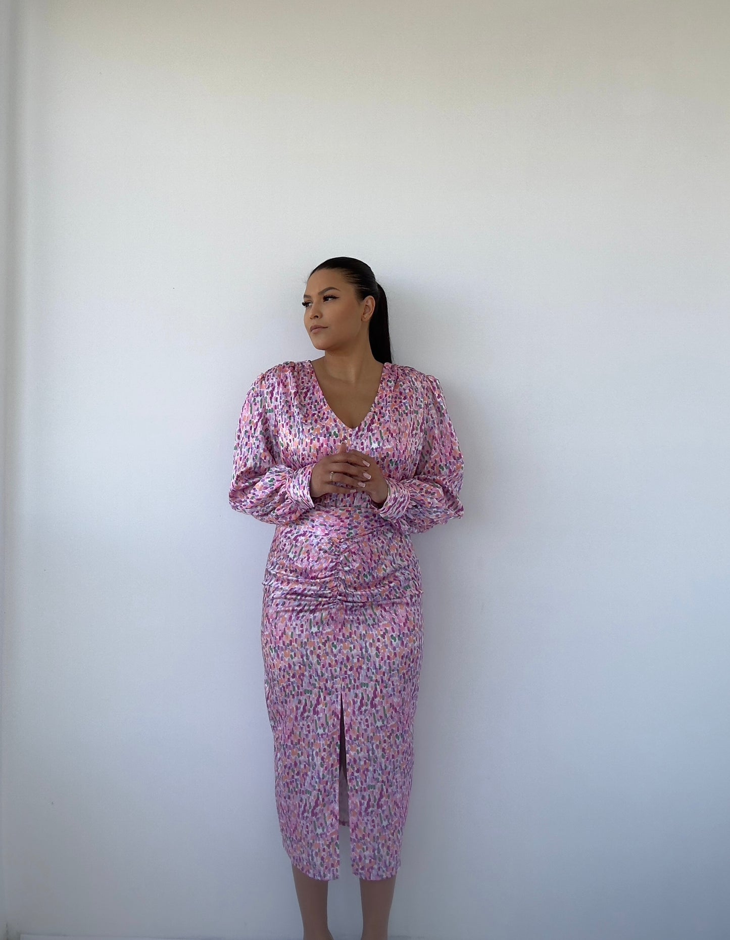 Vestido Estampado rosa