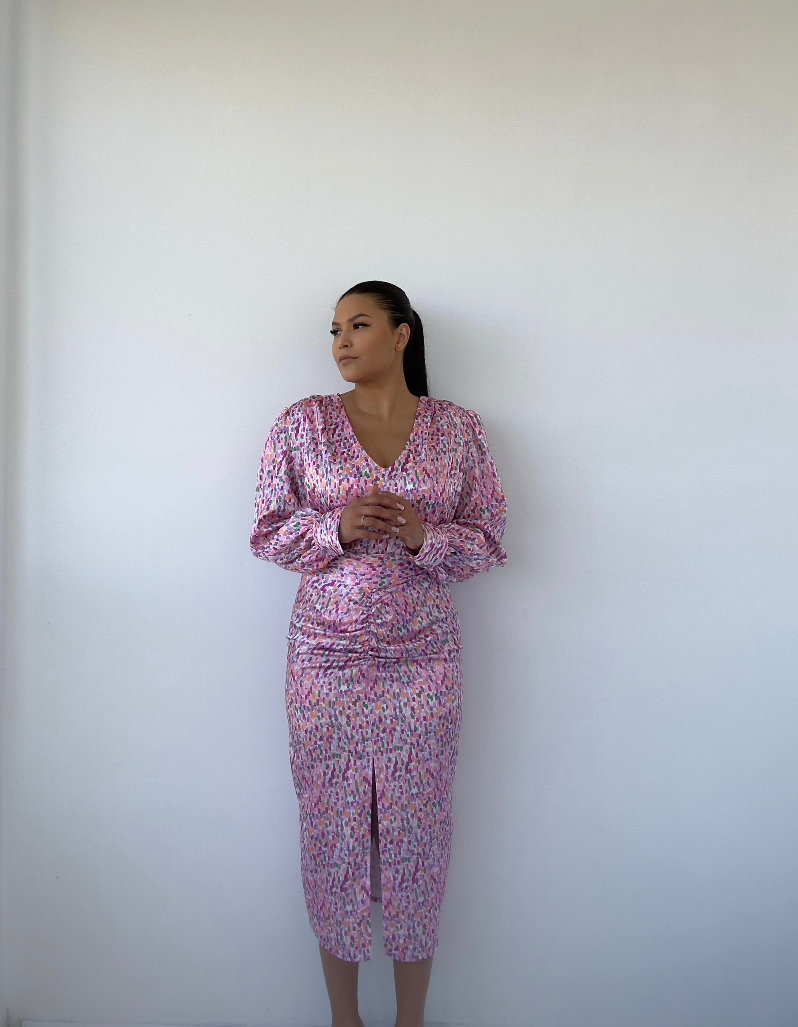 Vestido Estampado rosa