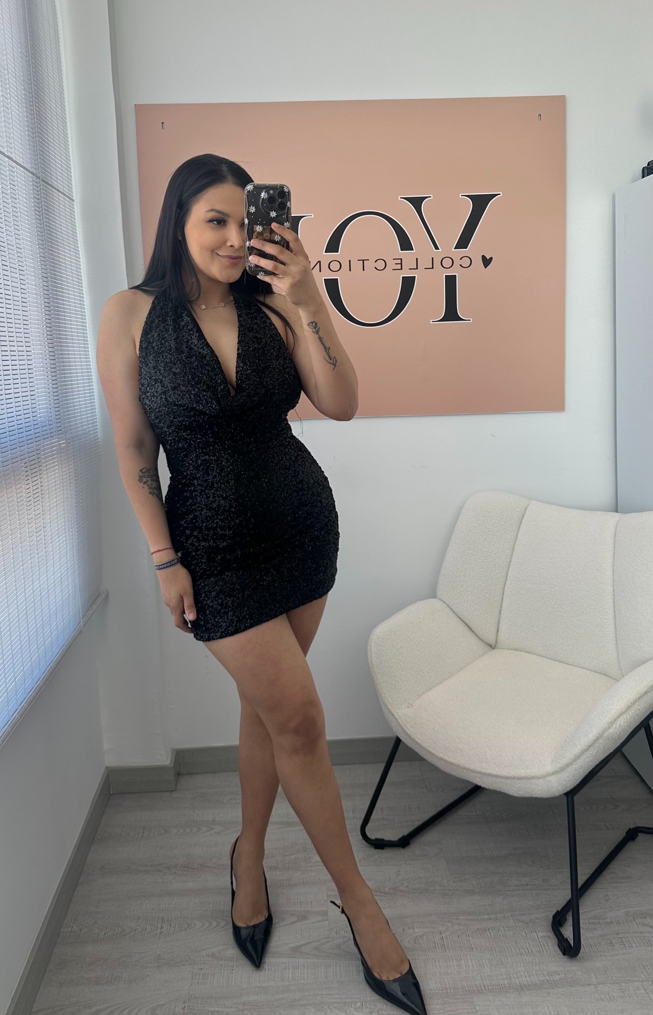 VESTIDO BRILLI NEGRO