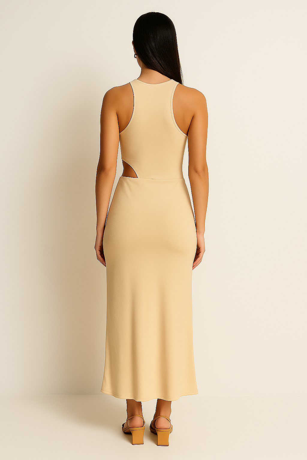 Vestido Alma- Beige