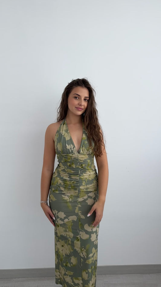 Vestido Midi Livia Verde Kaki