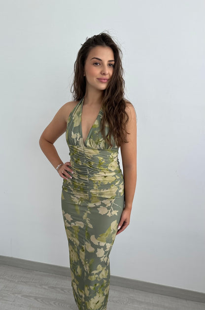 Vestido Midi Livia Verde Kaki