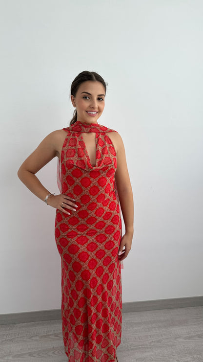 Vestido Carmen rojo