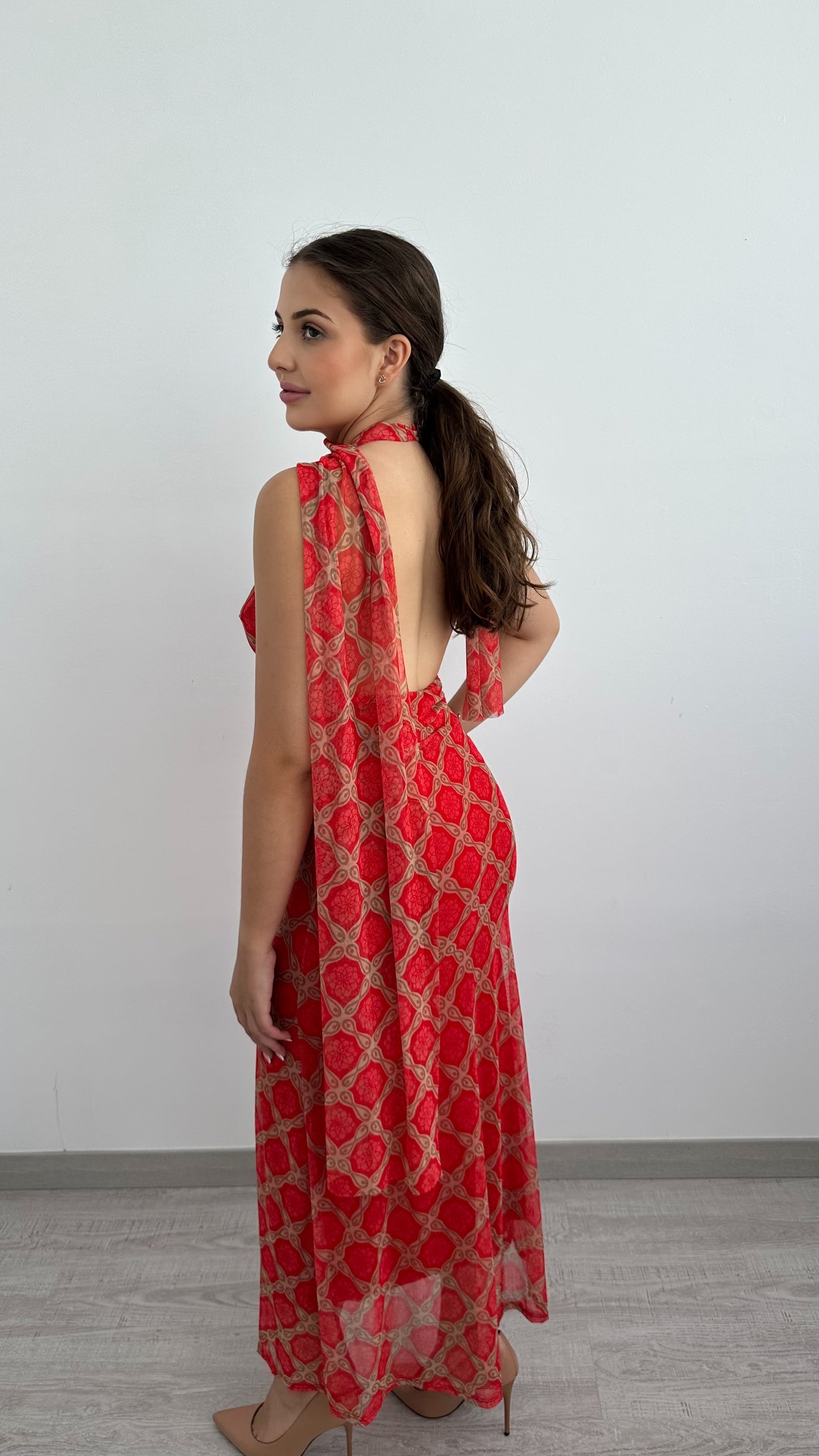 Vestido Carmen rojo