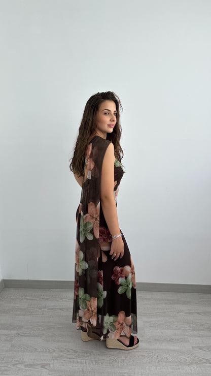 Vestido Elena Marrón Chocolate