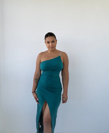 Vestido Midi Brilli Verde