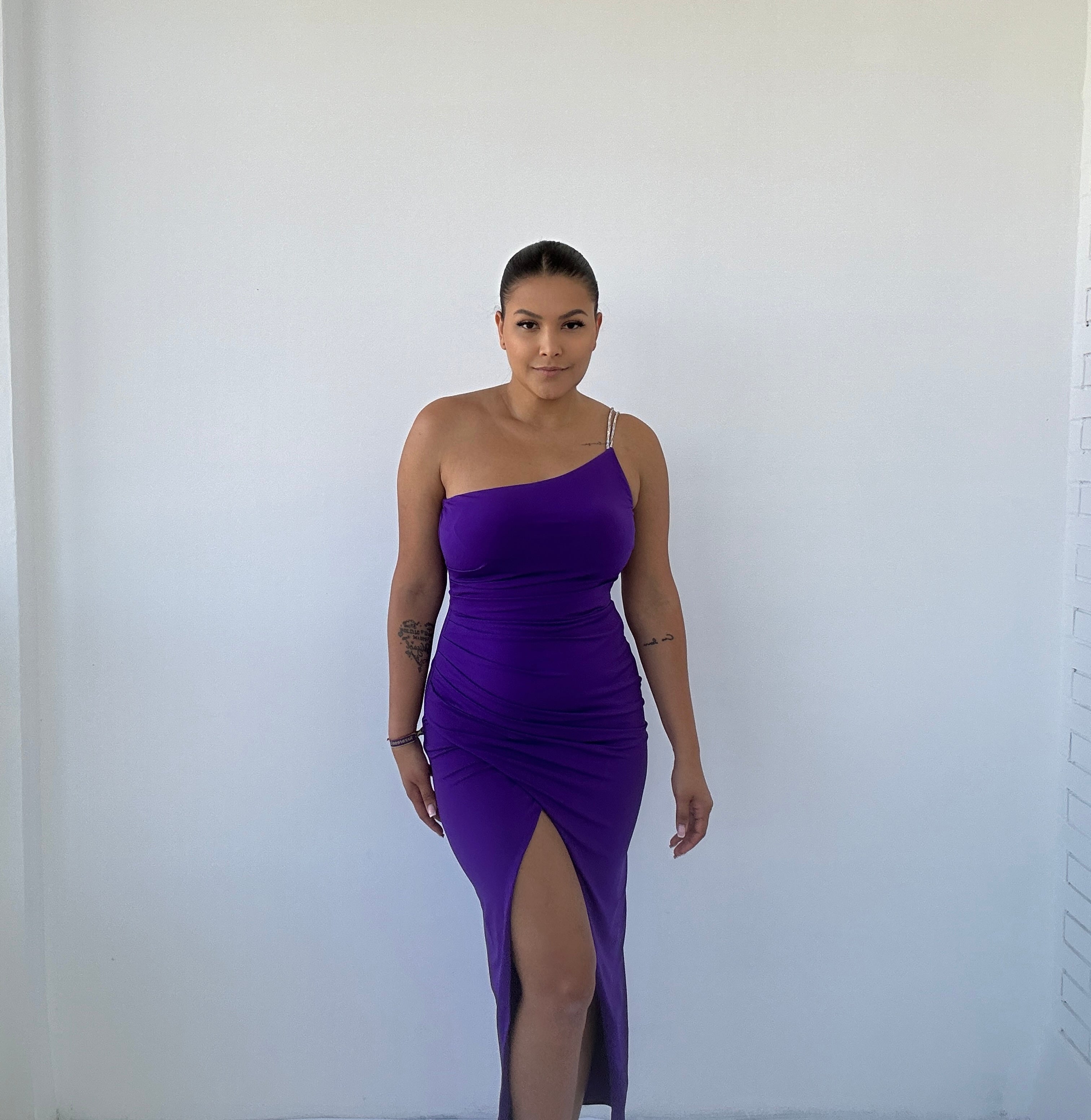 Vestido Midi Brilli Violeta