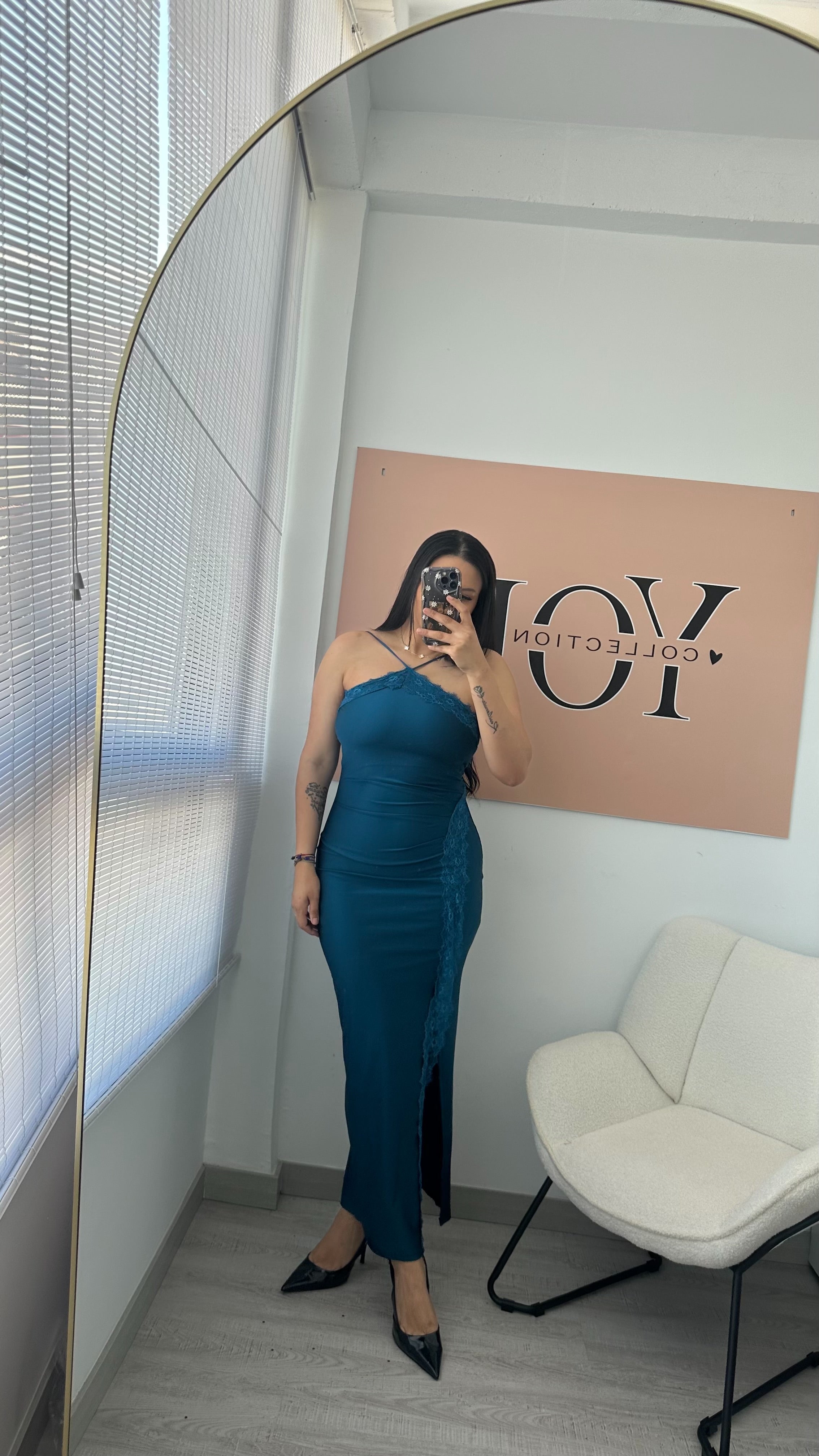 VESTIDO JULIETA TURQUESA